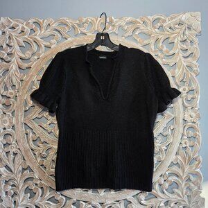 Torrid Black Short Sleeve Sweater Size 1